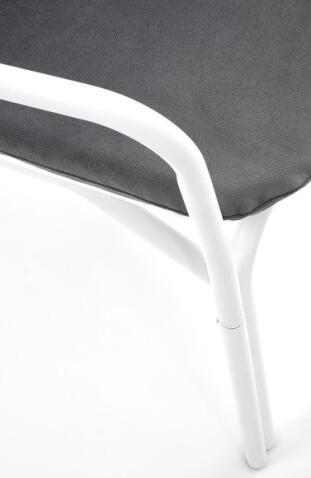 Кресло HALMAR MELBY белый/серый