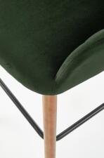Стул барный HALMAR H93 темно-зеленый/орех Стул барный HALMAR H93 темно-зеленый/орех