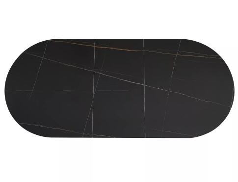Стол обеденный SIGNAL GASTON Ceramic черный/черный 140-180/80