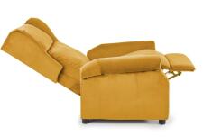 Кресло HALMAR AGUSTIN 2 раскладное, горчичный