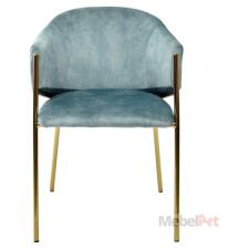 Стул DILL PK6015-16 (VBP216) античный зеленый, велюр/ золотой каркас