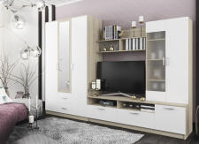 Гостиная ДСВ (МС Софи) №3 СЦС 1800.1 Сонома/Белый