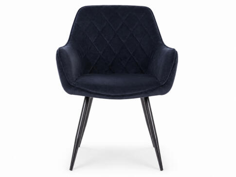 Стул SIGNAL LINEA Velvet Bluvel 19 черный/черный