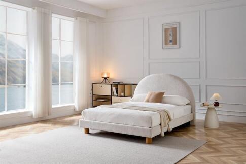 Кровать HALMAR TURI светло-бежевый, 160/200