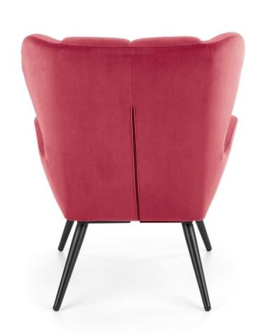 Кресло HALMAR TYRION бордовый/черный