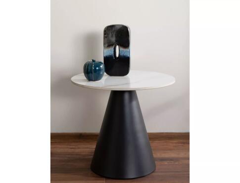 Стол журнальный SIGNAL HILL белый/черный, 50/46