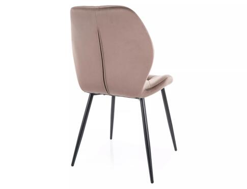 Стул SIGNAL RICK Velvet Bluvel 38 капучино/черный