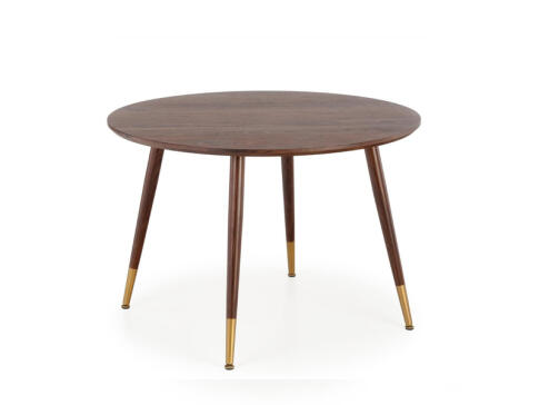 Стол обеденный HALMAR DOMENICO орех/золотой 110/76