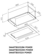 Вытяжка кухонная MEFERI SMARTBOX52BK POWER