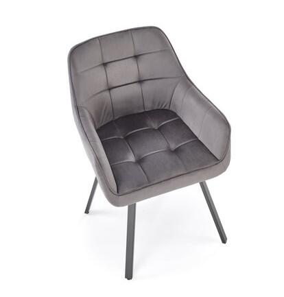 Стул HALMAR K588 серый/черный