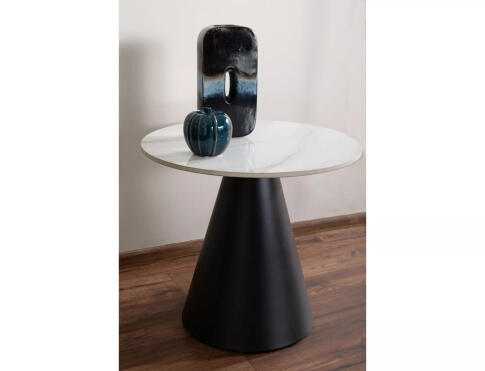 Стол журнальный SIGNAL HILL белый/черный, 50/46