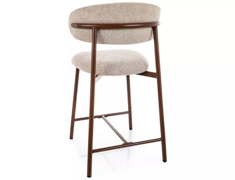 Стул барный SIGNAL ELTON H-2 Noelle 30 бежевый/орех