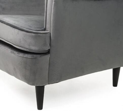 Кресло SIGNAL LORD Velvet Bluvel 14 серый/венге