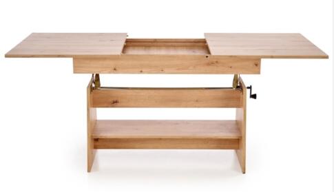 Стол-трансформер HALMAR ERIKA дуб артизан 120-160/70