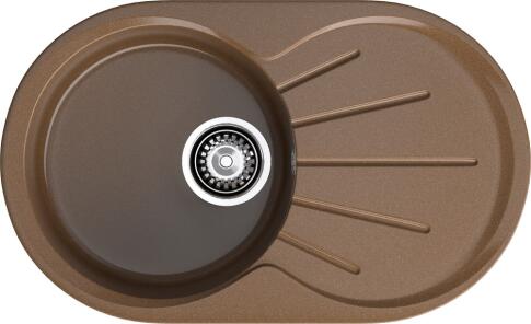 Кухонная мойка GRANFEST RONDO R-750L топаз