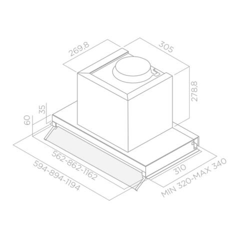 Вытяжка ELICA BOX IN PLUS IXGL/A/90