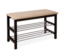 Банкетка Sheffilton SR-0628 артикул Б-2 черный матовый/ванильный крем