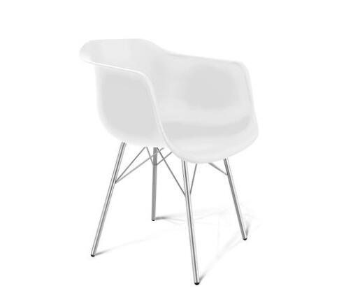 Стул Sheffilton SHT-ST31/S64 артикул СТ-492 белый/хром лак Стул Sheffilton SHT-ST31/S64 артикул СТ-492 белый/хром лак