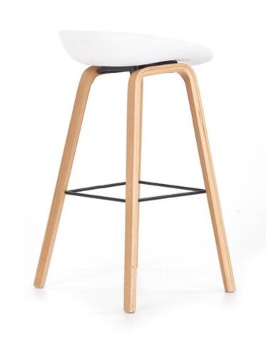 Стул барный HALMAR H86 белый/серый