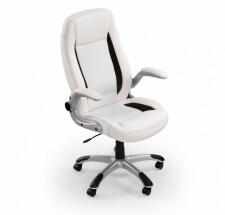 Кресло компьютерное HALMAR SATURN белый/серебристый