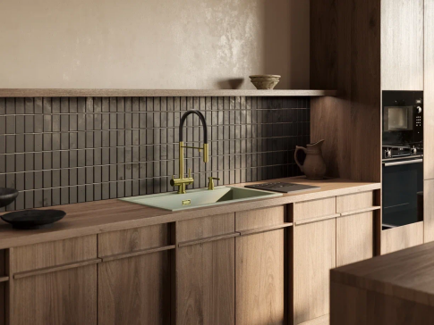 Смеситель для кухни Omoikiri Kanto LG светлое золото