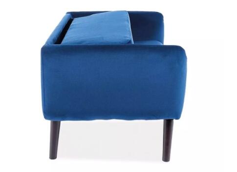 Диван SIGNAL ELSA Velvet Bluvel 86 темно-синий/венге
