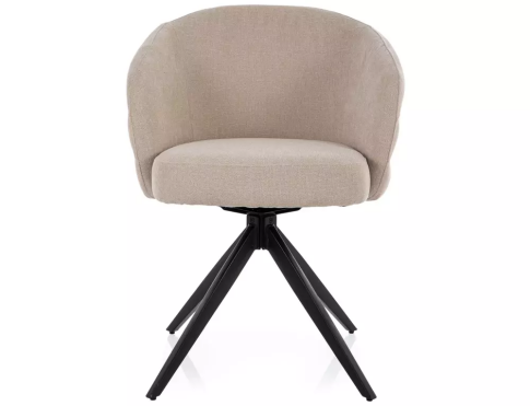 Стул SIGNAL ORES t.251 светло-бежевый/черный, поворотный