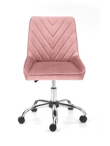 Кресло компьютерное HALMAR RICO розовый/хром