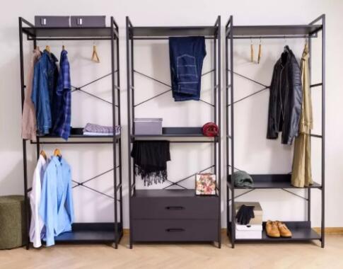 Стеллаж SIGNAL RIN B черный 200/80