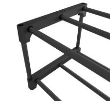 Полка для обуви Sheffilton SHT-SR3-P артикул ПЛТ-166 черный/черный