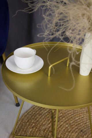 Стол журнальный Sheffilton SHT-CT42 античное золото