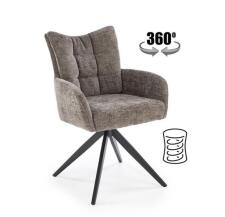 Стул HALMAR K540 серый/черный, поворотный