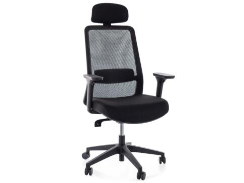 Кресло компьютерное SIGNAL Q718H черный/черный