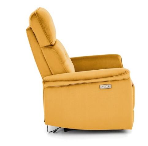Кресло HALMAR SEMIR раскладное, горчичный