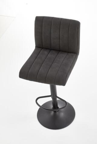 Стул барный HALMAR H89 темно-серый/черный