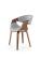 Стул HALMAR K544 серый/орех