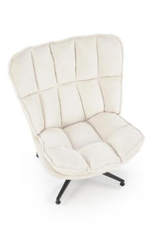 Кресло HALMAR FOFANA кремовый/черный