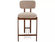 Стул барный SIGNAL MISAKI H-2 t.253 бежевый/орех