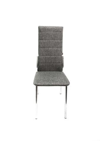 Стул ВВР Прага серый/хром, рогожка