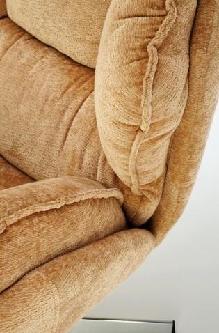 Кресло HALMAR GUIDO горчичный/хром