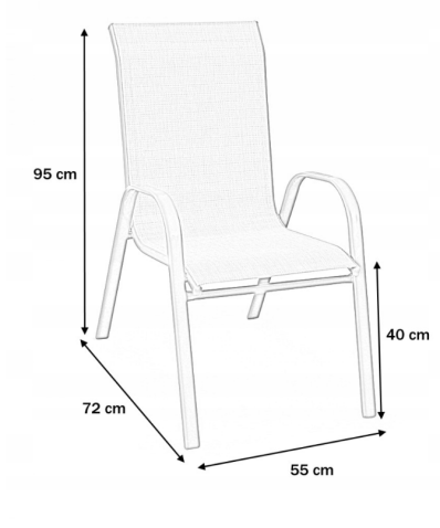 Стул HALMAR MOSLER серый/темно-серый