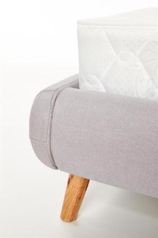 Кровать HALMAR ELANDA светло-серый/натуральный, 140/200