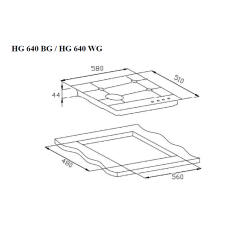 Поверхность газовая WEISSGAUFF HG 640 WG