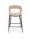 Стул барный HALMAR H114 бежевый/ореховый