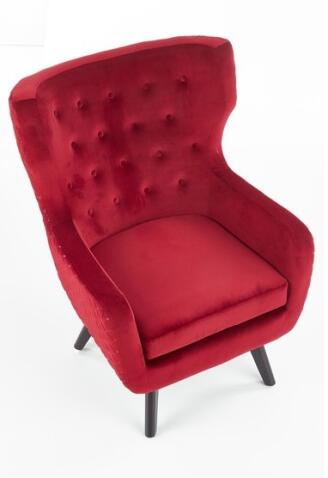 Кресло HALMAR MARVEL бордовый/черный