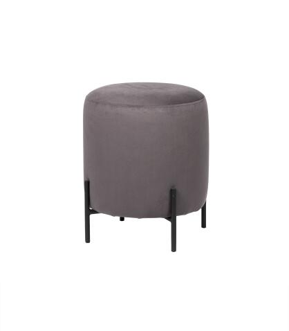 Пуфик ВВР Орегон графит/черный, велюр