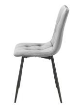 Стул SIGNAL TOM Velvet Bluvel 03 светло-серый/черный