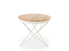 Стол журнальный HALMAR LEILA натуральный/белый