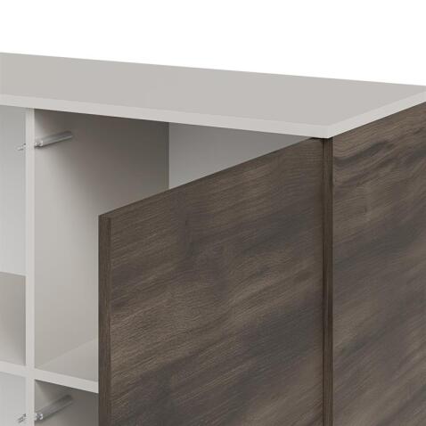 Комод HALMAR RANDOM 2 KM-2 кашемир/орех/черный