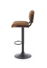 Стул барный HALMAR H88 коричневый/черный Стул барный HALMAR H88 коричневый/черный